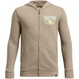 Under Armour Pjt Rck Boys LS FZ HD Q1 Erkek Çocuk Sweatshirt, Kahverengi, XL