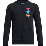 Under Armour Pjt Rck Boys LS FZ HD Q2 Erkek Çocuk Sweatshirt, Siyah, M