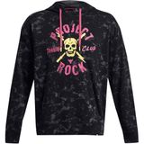 Under Armour Project Rock AOP Rvl Terry HD Erkek Kapüşonlu Sweatshirt, Siyah, M