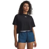 Under Armour Rival Boxy Solid Kadın Kısa Kollu T-Shirt Siyah