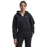 Under Armour Rival Flc Piped HZ Hoodie Kadın Sweatshirt Black / / White XS