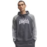 Under Armour Rival Fleece Colorblock Kapüşonlu Sweatshirt Gri L