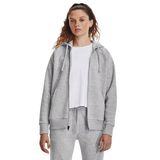 Under Armour Rival Fleece Kapüşonlu Fermuarlı Gri Kadın Sweatshirt
