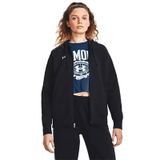 Under Armour Rival Fleece Kapüşonlu Fermuarlı Siyah Kadın Sweatshirt