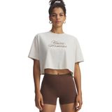 Under Armour Scriptheart Crop Tişört, XS, 121-6011506-1, Beyaz, Kadın