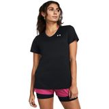 Under Armour Tech SSV- Solid Kadın T-Shirt Black / / White XXL
