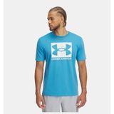 Under Armour Ua Abc Camo Boxed Logo Ss Erkek T-Shirt - Açık Mavi