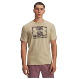 Under Armour UA ABC CAMO BOXED LOGO SS Erkek T-Shirt Field Khaki / / Timberwolf Taupe XL