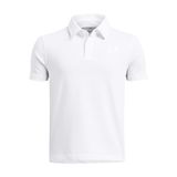 Under Armour UA B Icon Polo Erkek Çocuk Polo T-Shirt White / / White YSM