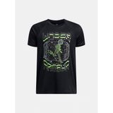 Under Armour UA B TECH GAME DAY SS Erkek Çocuk T-Shirt Black / / Cyber Green YXL