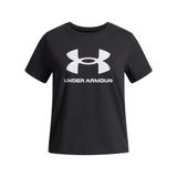 Under Armour UA BIG LOGO SS Kız Çocuk T-Shirt Black / / White YLG
