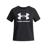 Under Armour UA BIG LOGO SS Kız Çocuk T-Shirt Black / / White YXS