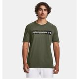 Under Armour UA Camo Chest Stripe SS Erkek T-Shirt - Haki-390 - L