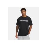 Under Armour Ua Camo Chest Strıpe Ss Siyah Erkek T-Shirt 1376830-002