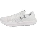 Under Armour UA Charged Pursuit 3 Erkek Koşu Ayakkabısı, (101) Beyaz/Beyaz/Metalik Gümüş, 40.5 EU