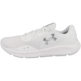 Under Armour UA Charged Pursuit 3 Erkek Koşu Ayakkabısı, White / White / Metallic Silver, 43 EU