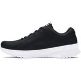 Under Armour UA Edge LTHR Erkek Sportstyle Ayakkabı Black/Black/White 44.5