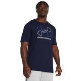 Under Armour UA GL FOUNDATION UPDATE SS Erkek T-Shirt Midnight Navy/Royal/Steel XS