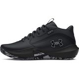 Under Armour UA GS Lockdown 7 Erkek Çocuk Basketbol Ayakkabısı Black/Black/Metallic Silver 36