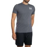Under Armour UA Heatgear Fitted SS Erkek T-Shirt Castlerock / / White L