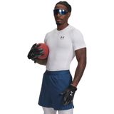 Under Armour UA HG Armour Comp SS Erkek T-Shirt Black / / White SM