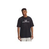 Under Armour UA HWT U Logo T-Shirt, XS, 6005150, Siyah/Beyaz, Erkek
