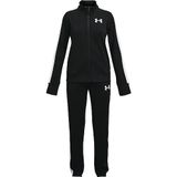 Under Armour UA Knit Track Suit Kız Çocuk Eşofman Takımı Black/White/White YXS