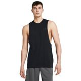 Under Armour UA LEFT CHEST CUT OFF TANK Erkek Atlet Black / / Black SM