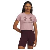 Under Armour UA Logo SS Kadın T-Shirt Tourmaline Pink / / Maroon Mist SM