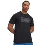 Under Armour Ua M Box Wm Label Ss Erkek T-shirt Black / / Castlerock MD