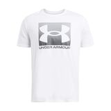 Under Armour UA M BOXED SPORTS UPDATED SS Erkek T-Shirt White / / Pitch Gray SM