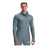 Under Armour UA M Challenger Pro Wintr LS Erkek Uzun Kollu T-Shirt Jasper Blue / / Squad Orange MD