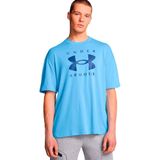 Under Armour UA M HW OS Branded SS Erkek Basic Tişört, Mavi, SM