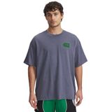 Under Armour UA M HWT Hoops Courtside SS Erkek T-shirt, Gri, L