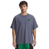 Under Armour UA M HWT Hoops Courtside SS Erkek T-shirt, Gri, M
