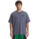 Under Armour UA M HWT Hoops Courtside SS Erkek T-shirt, Gri, S