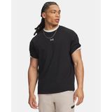 Under Armour Ua M Hwt Metal Logo Ss Erkek Tişört 6013618 - 3XL - Siyah-008