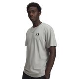 Under Armour Ua M Logo Emb Heavyw Ss Bisiklet Yaka Normal Fit T-Shirt, S, 5003344421, Gri, Erkek