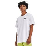 Under Armour UA M LOGO EMB HEAVYWEIGHT SS Erkek T-Shirt Black / / White LG