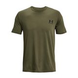 Under Armour UA M SPORTSTYLE LC SS Erkek T-Shirt Marine OD Green/Black/Black XS