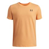 Under Armour UA M SPORTSTYLE LC SS Erkek T-Shirt Surplus Orange / / Cinna Red XS