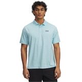 Under Armour UA Matchplay Printed Polo Erkek Polo T-shirt, Açık Gri, L