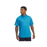 Under Armour UA Matchplay Printed Polo Erkek Polo T-shirt, Mavi, S