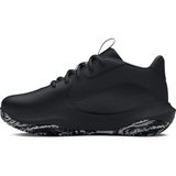 Under Armour UA PS Lockdown 7 Erkek Çocuk Basketbol Ayakkabısı Black/Black/Metallic Silver 30