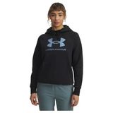 Under Armour UA Rival Flc Shimmer Hdy Kadın Sweatshirt Black / / Iridescent LG