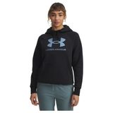 Under Armour UA Rival Flc Shimmer Hdy Kadın Sweatshirt Black / / Iridescent SM