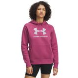 Under Armour UA Rival Flc Shimmer Hdy Kadın Sweatshirt Fuchsia Dusk / / Iridescent MD