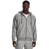 Under Armour UA Rival Fleece FZ Hoodie Erkek Ceket Castlerock Light Heather / / White MD