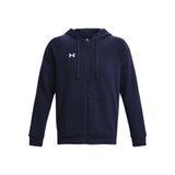 Under Armour UA Rival Fleece FZ Hoodie Erkek Ceket Midnight Navy / / White LG