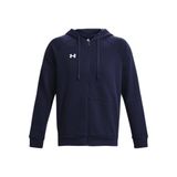 Under Armour UA Rival Fleece FZ Hoodie Erkek Ceket Midnight Navy / / White MD